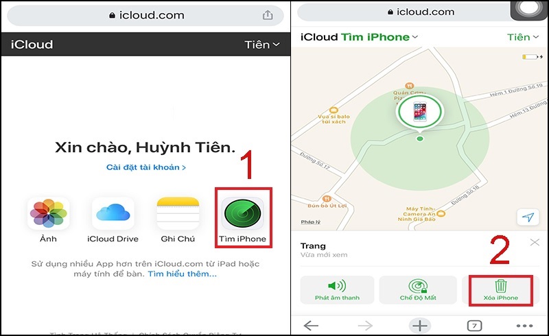 Xóa liên kết với Apple ID