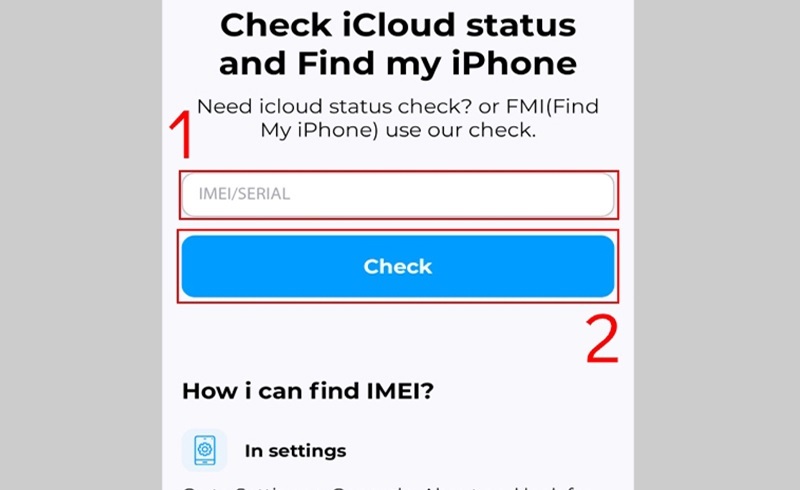 Kiểm tra iCloud
