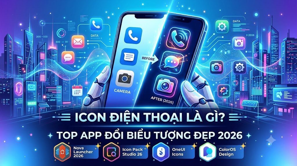 Icon Điện Thoại Là Gì? Top App Đổi Biểu Tượng Đẹp 2026