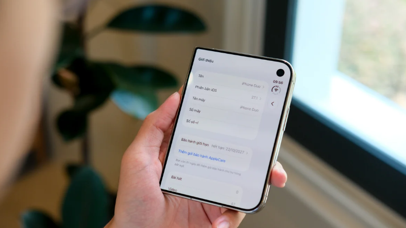 iOS 27.1 trên iPhone Duo