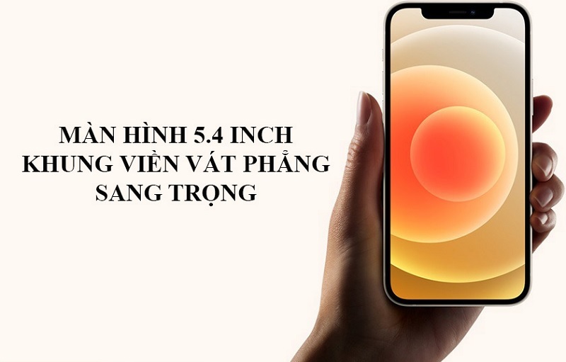 Viền máy vát phẳng và màn hình tai thỏ 5.4 inch