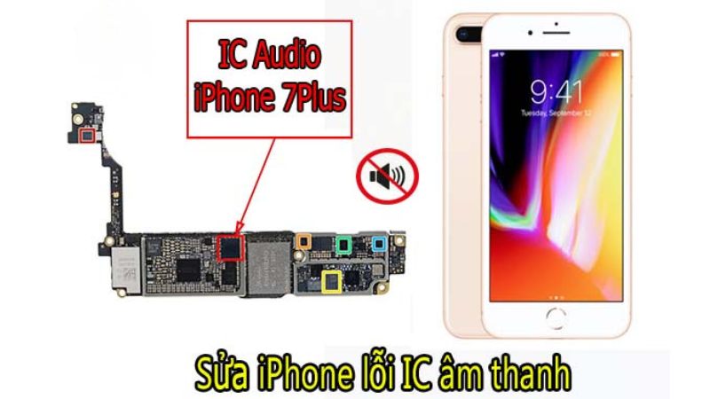 iPhone 7 Plus — Lỗi IC âm thanh gây mất tiếng loa trong