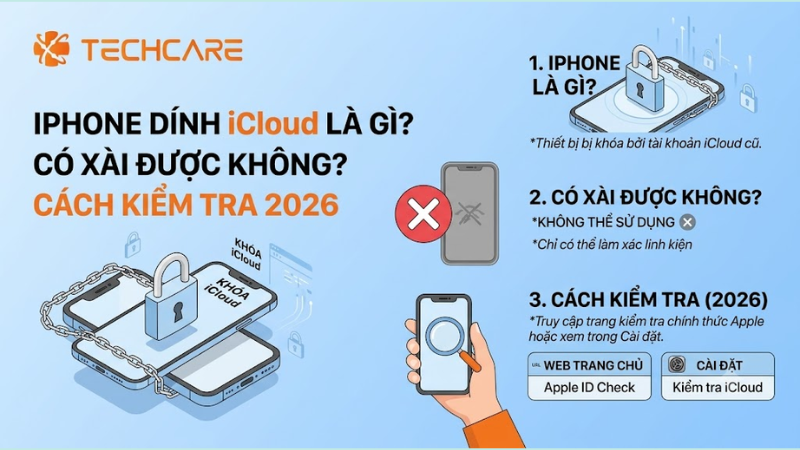 iPhone Dính iCloud Là Gì? Có Xài Được Không? Cách Kiểm Tra 2026