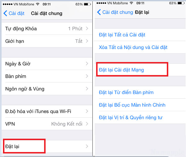 Sửa lỗi iPhone không nhận sim đang tìm kiếm
