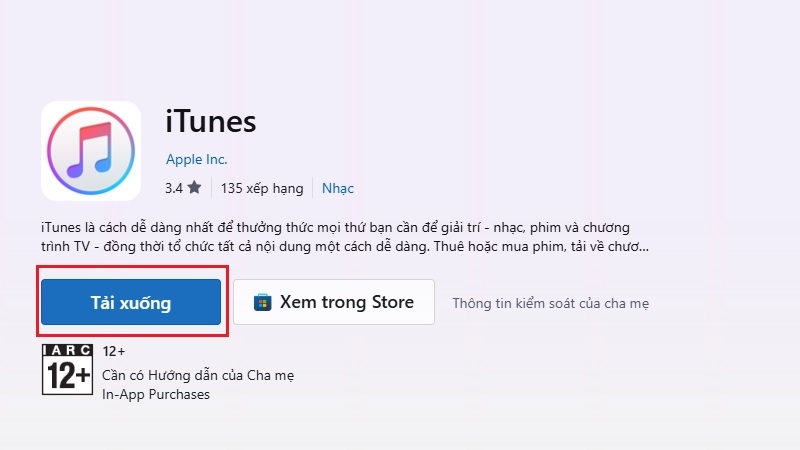 Tải iTunes cho Windows từ trang chủ Apple bước 2 Tải iTunes cho Windows từ trang chủ Apple bước 2