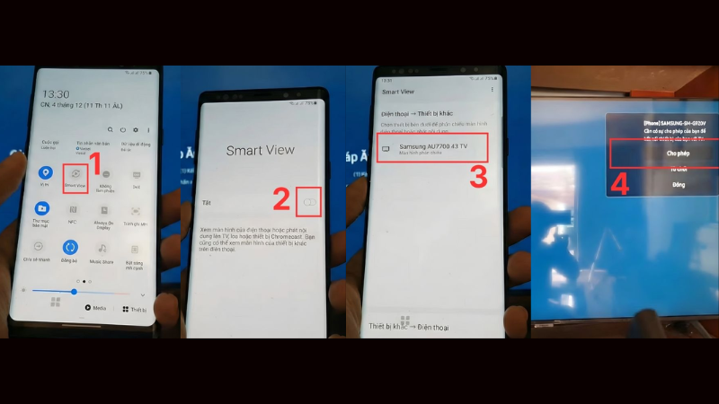 Kết nối điện thoại Android với tivi Samsung bằng Smart view