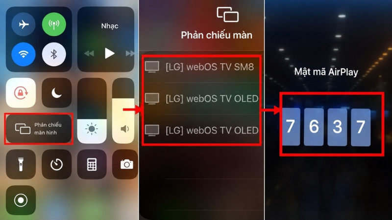 Kết nối điện thoại với tivi LG bằng AirPlay cho iPhone