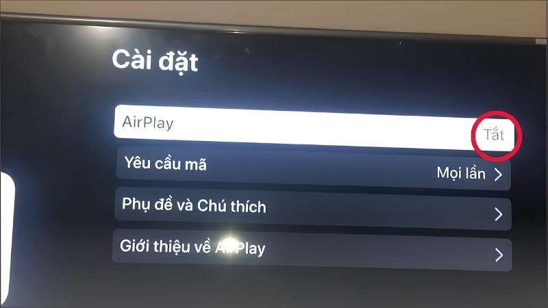 Thao tác mở Control Center và chọn AirPlay trên iPad
