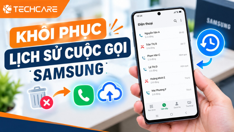 Khôi Phục Lịch Sử Cuộc Gọi Samsung: Lấy Lại Nhật Ký Cuộc Gọi Vừa Lỡ Xóa Theo Từng Tình Huống Sao Lưu