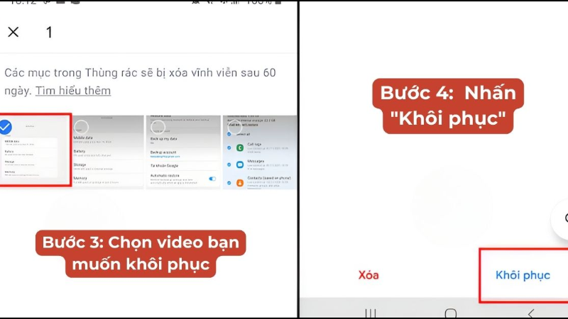 Khôi Phục Từ Thùng Rác Google Photos