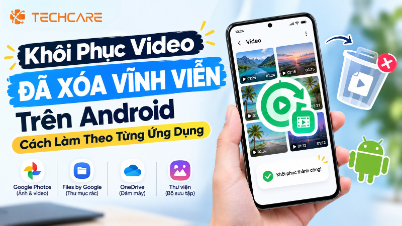 Khôi Phục Video Đã Xóa Vĩnh Viễn Trên Android