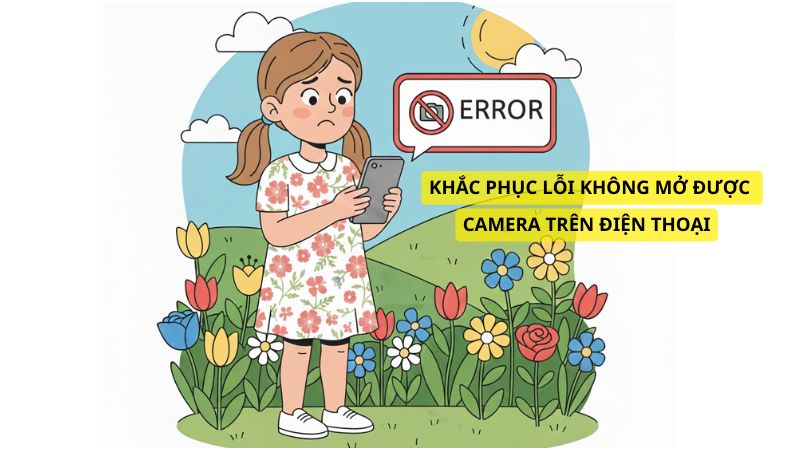 Không mở được Camera trên điện thoại là do đâu? Hướng dẫn khắc phục chi tiết