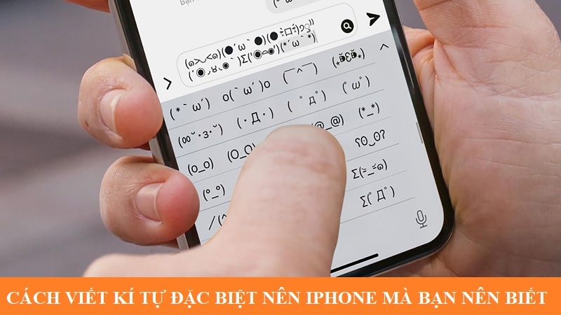 Cách viết kí tự đặc biệt trên iPhone mà bạn nên biết