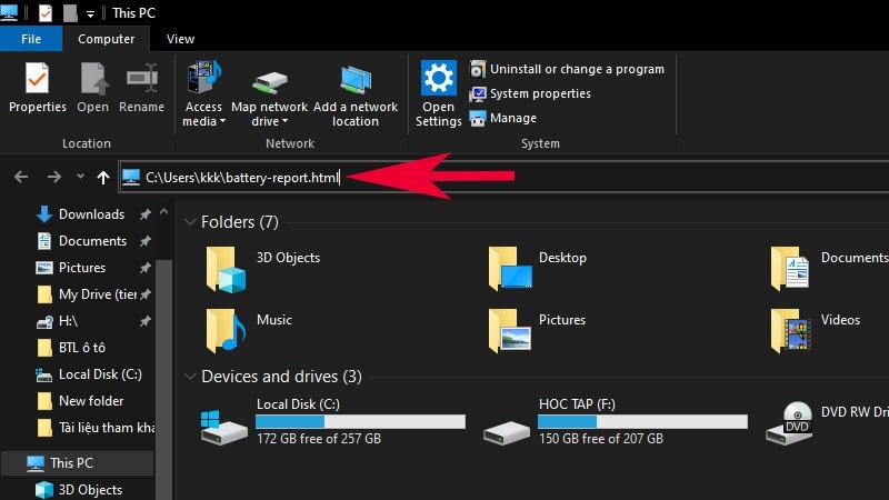 Mở File Explorer (This PC) Mở File Explorer (This PC)