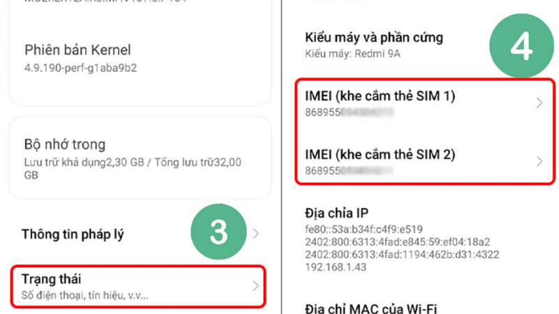 Kiểm Tra Trực Tiếp Trong Cài Đặt Máy 