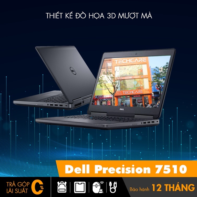 Laptop Dell Precision 7510 màn hình 15.6 inch (Full HD/4K)
