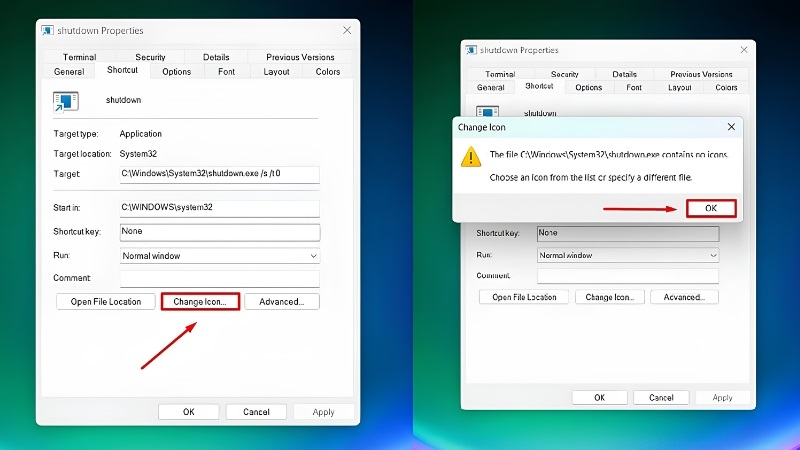 Cách tạo nút Shutdown trên Desktop bước 7 Cách tạo nút Shutdown trên Desktop bước 7
