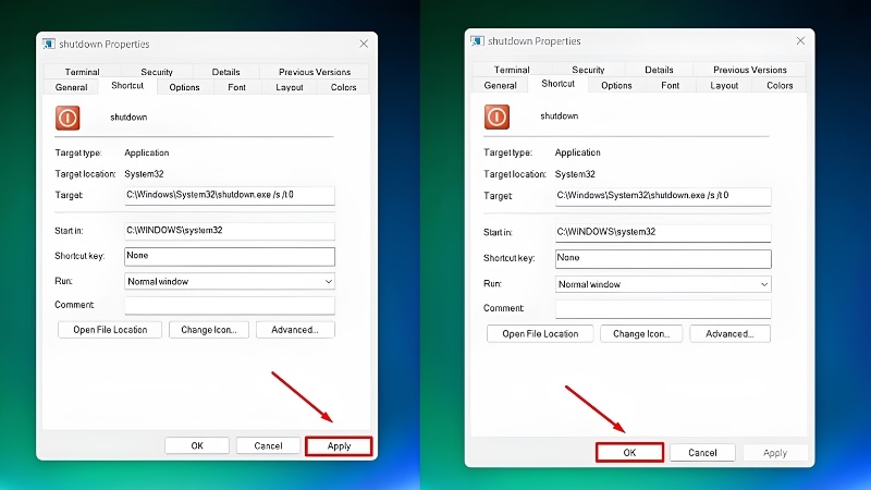 Cách tạo nút Shutdown trên Desktop bước 9 Cách tạo nút Shutdown trên Desktop bước 9