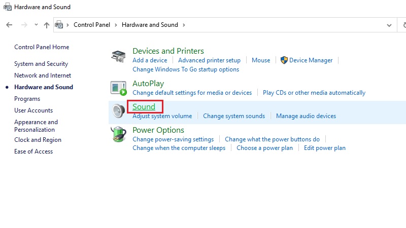 Kích hoạt lại thiết bị trong Playback Devices bước 3 Kích hoạt lại thiết bị trong Playback Devices bước 3