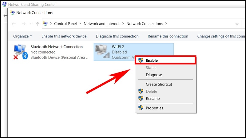 Sử dụng công cụ chẩn đoán mạng của Windows bước 4