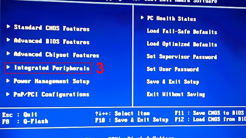 Kiểm tra BIOS khi PC không nhận chuột lúc cài Windows bước 2