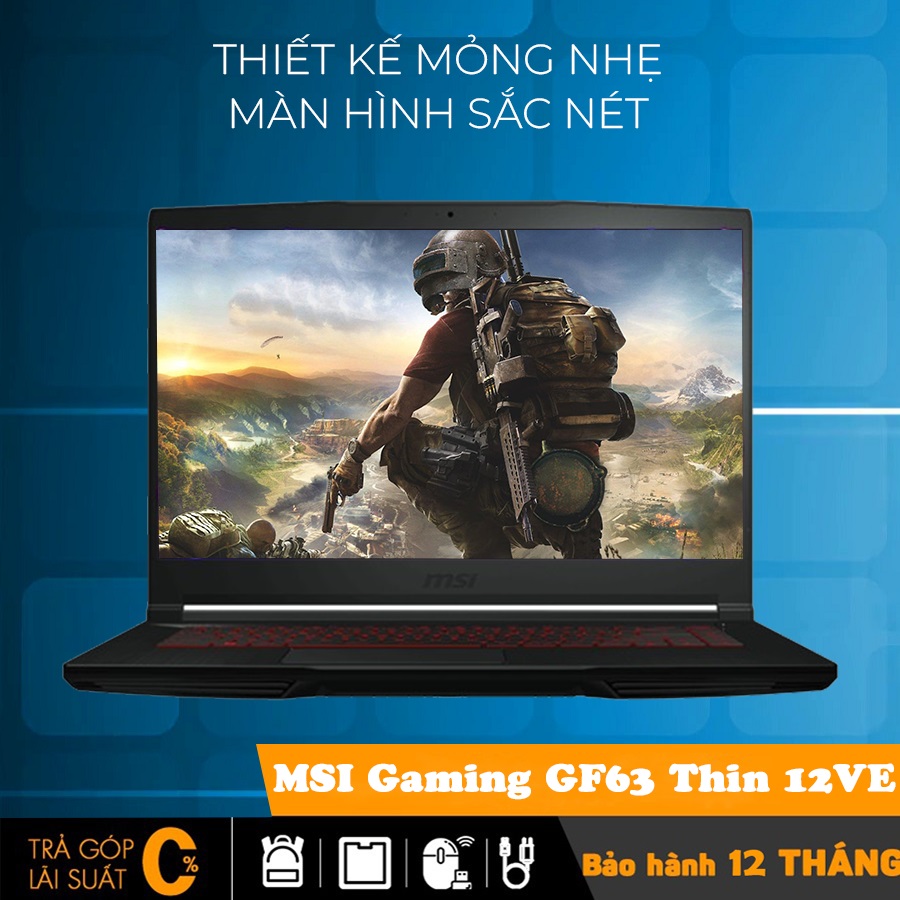 MSI Gaming GF63 Thin 12VE