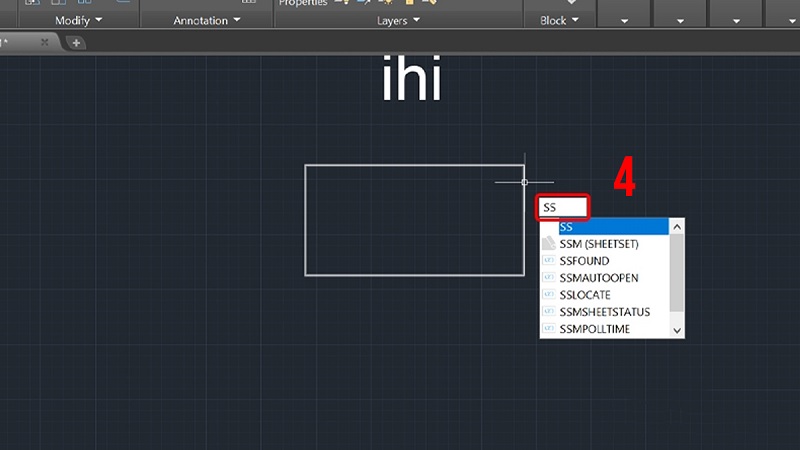 Nhập lệnh SS sau khi đã tải file LISP thành công Nhập lệnh SS sau khi đã tải file LISP thành công