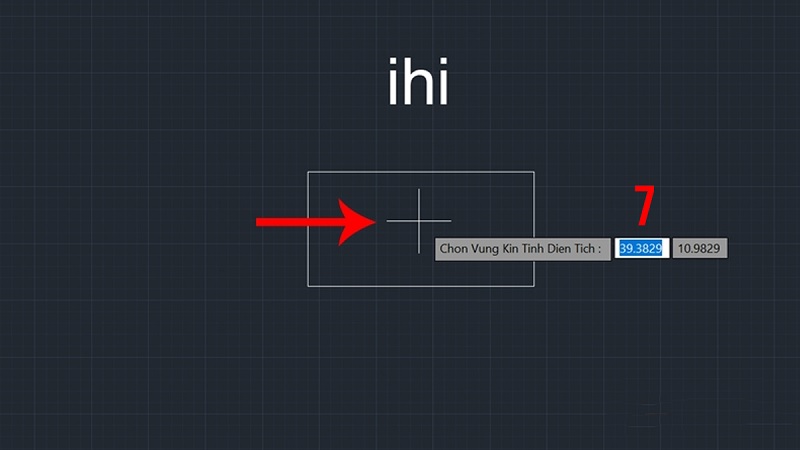 Chọn vùng cần tính diện tích bằng lệnh SS Chọn vùng cần tính diện tích bằng lệnh SS
