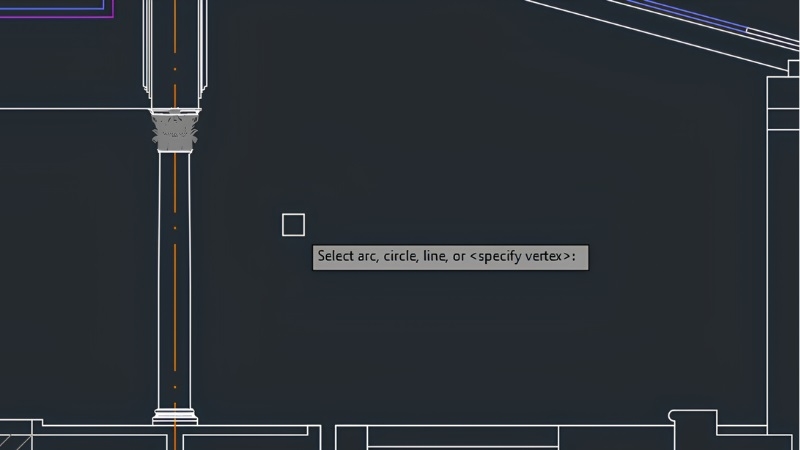 Gõ lệnh DAN vào dòng lệnh trong CAD bước 2