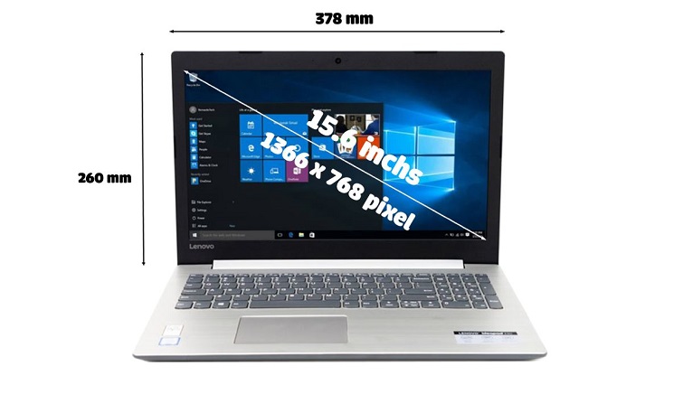 Màn hình 15.6 inch, cho chất lượng hình ảnh chân thực, rõ nét