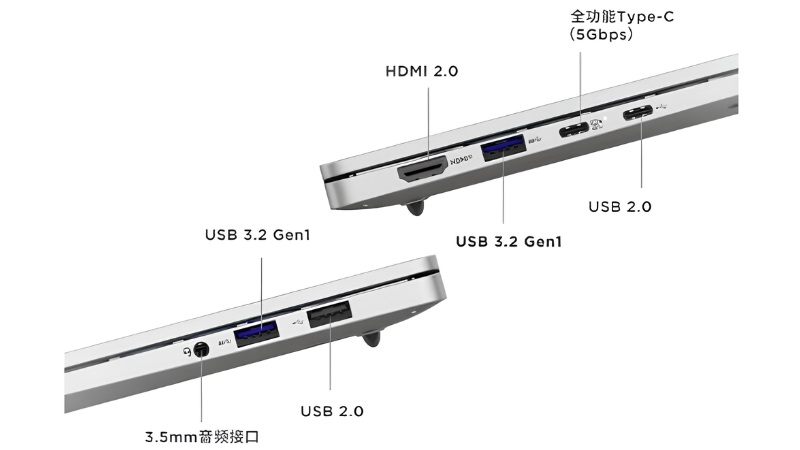 Cổng kết nối laptop Lenovo Lecoo 14 N143C (2026) Cổng kết nối laptop Lenovo Lecoo 14 N143C (2026)