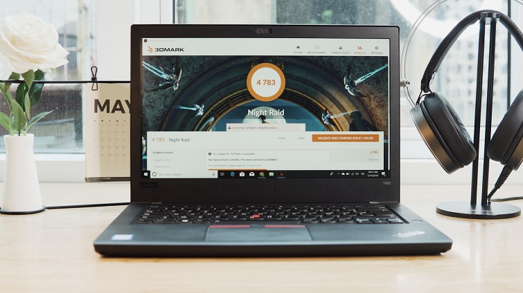 Máy đang trang bị vi xử lý thể hệ thứ 8 Core i5- 8250U cùng 8GB RAM DDR4