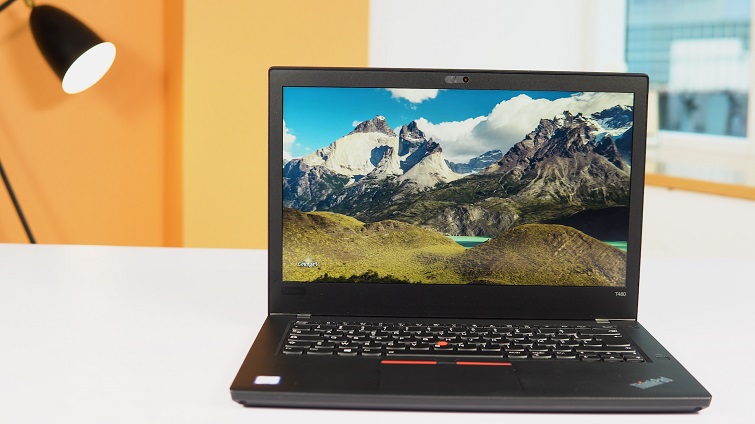 Chất lượng hình ảnh từ màn hình của ThinkPad T480 ở mức tốt