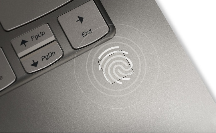 Cảm biến vân tay giúp việc mở máy nhanh chóng hơn