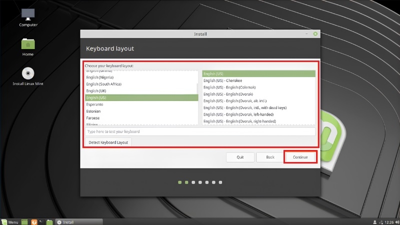 Hướng dẫn cài đặt Linux Mint bước 9 Hướng dẫn cài đặt Linux Mint bước 9