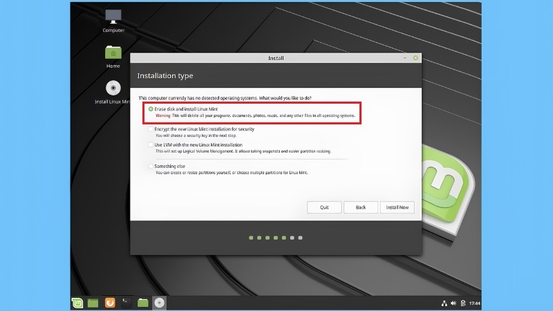 Hướng dẫn cài đặt Linux Mint bước 11 Hướng dẫn cài đặt Linux Mint bước 11