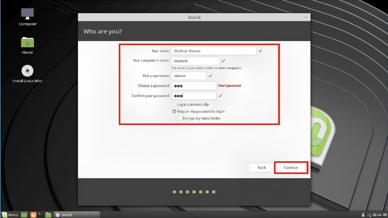Hướng dẫn cài đặt Linux Mint bước 14 Hướng dẫn cài đặt Linux Mint bước 14