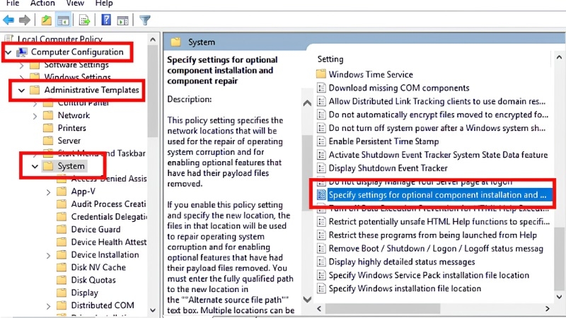 Cấu hình Group Policy cho phép tải trực tiếp từ Windows Update bước 2 Cấu hình Group Policy cho phép tải trực tiếp từ Windows Update bước 2