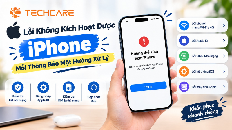 Lỗi Không Kích Hoạt Được iPhone: Mỗi Thông Báo Một Hướng Xử Lý