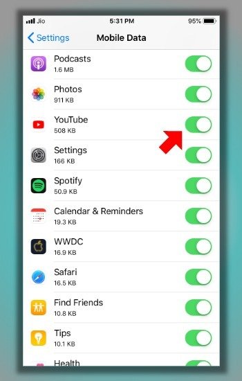 Lỗi không vào được youtube trên điện thoại iPhone hoặc iPad