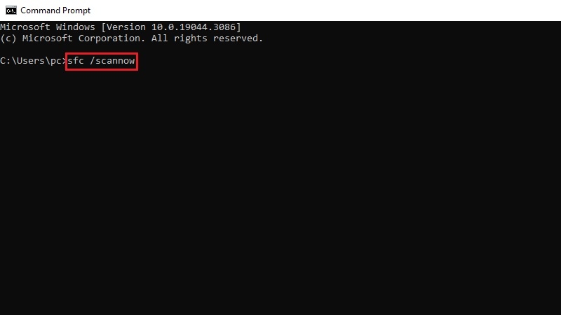 Sửa file hệ thống bằng Command Prompt bước 2 Sửa file hệ thống bằng Command Prompt bước 2
