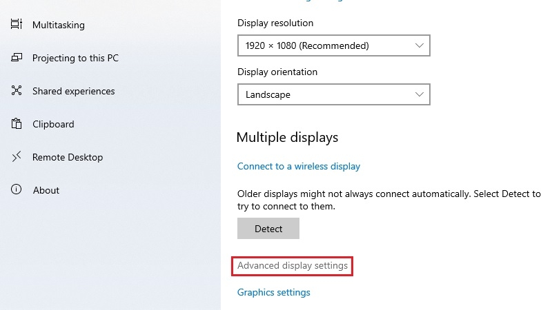 Kiểm tra và đặt lại refresh rate phù hợp bước 3 Kiểm tra và đặt lại refresh rate phù hợp bước 3