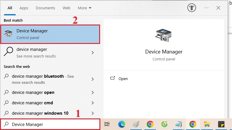 Cập nhật driver card đồ họa trong Device Manager bước 1 Cập nhật driver card đồ họa trong Device Manager bước 1