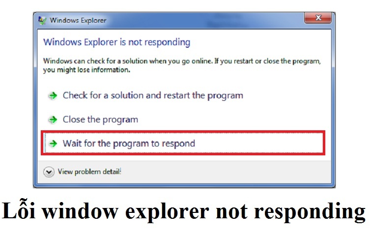 Mẹo sửa lỗi window explorer not responding chắc chắn thành công