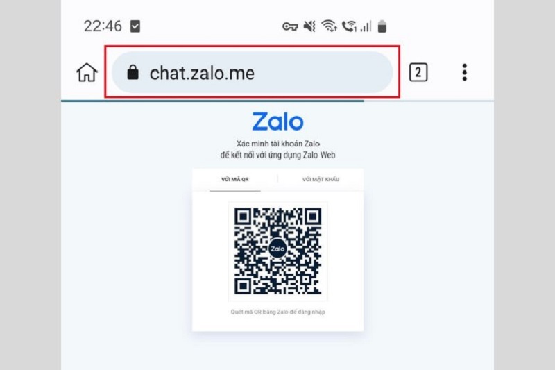 Đăng nhập vào Zalo Web