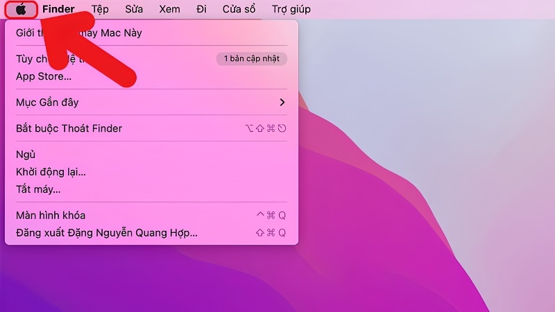 Quên mạng Wifi rồi kết nối lại bước 1