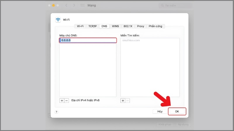 Đổi DNS bước 2
