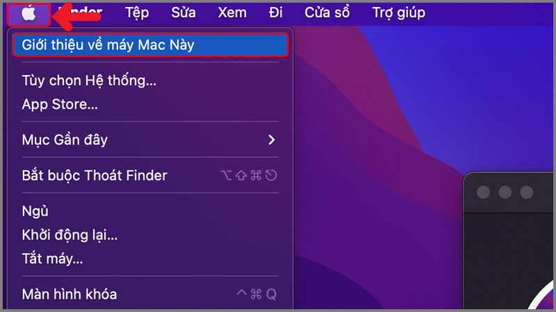 Cập nhật macOS bước 1