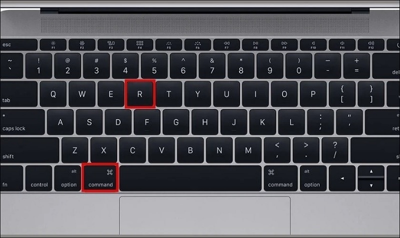Nhấn tổ hợp phím Command + R