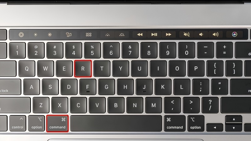 Nhấn vào tổ hợp phím Command + R